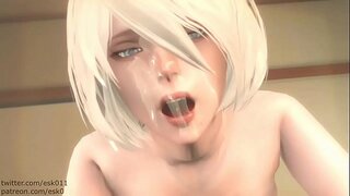 آخر yorha 2b تجميع Nier التلقائية ليس لي مقاطع