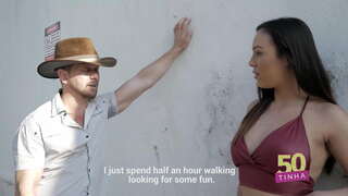 50-होते - एक-कुत्री रस्त्यावर देऊन माणूस पन्नास रिअल पार्शवी चोदन